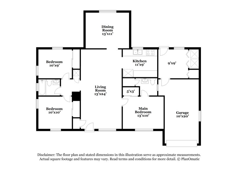 1,500/Mo, 1658 Louvre Dr Jacksonville, FL 32221 Floor Plan View