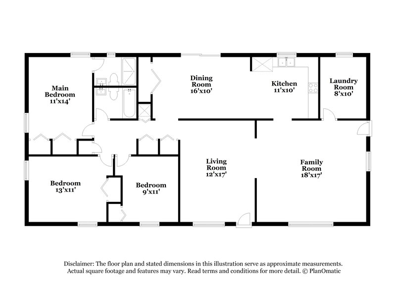 1,540/Mo, 2510 Arlex Dr W Jacksonville, FL 32211 Floor Plan View