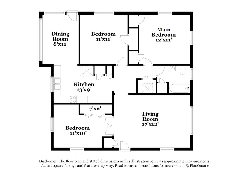 1,285/Mo, 3037 Columbus Ave Jacksonville, FL 32254 Floorplan View