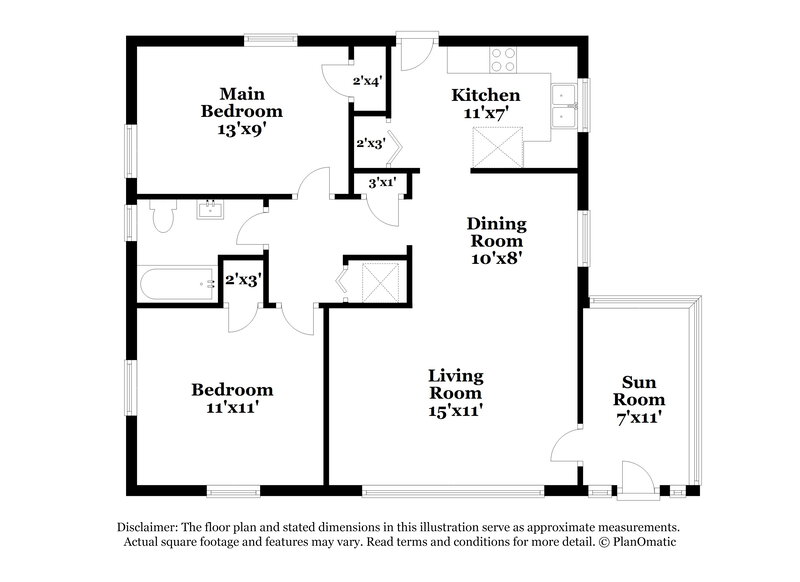 1,085/Mo, 3541 Westwood St Jacksonville, FL 32254 Floor Plan View