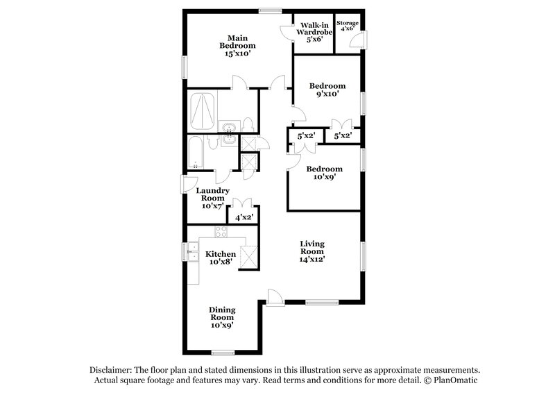 1,930/Mo, 3747 Peachtree St Jacksonville, FL 32206 Floor Plan View