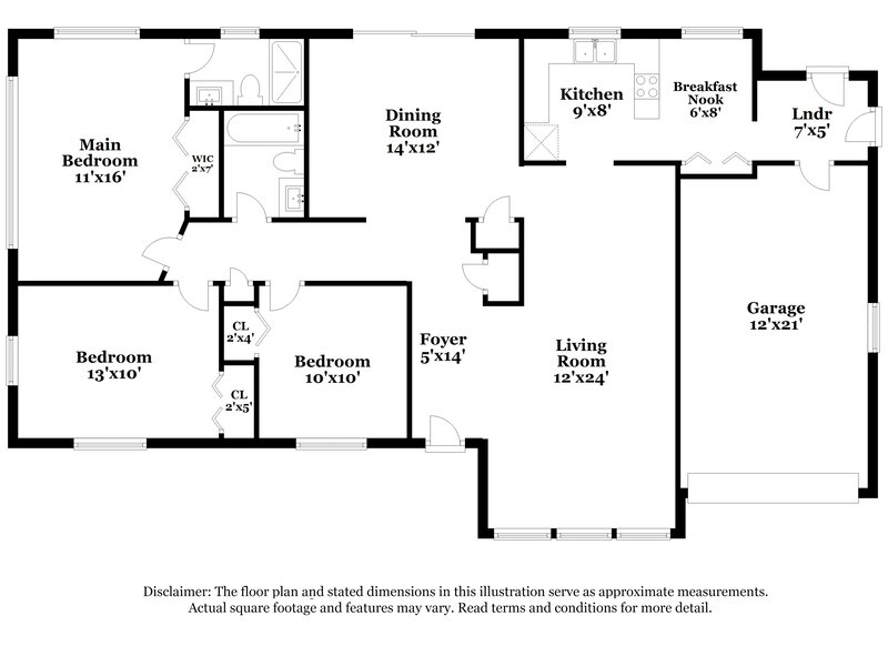 1,765/Mo, 4407 Argentine Dr N Jacksonville, FL 32217 Floor Plan View