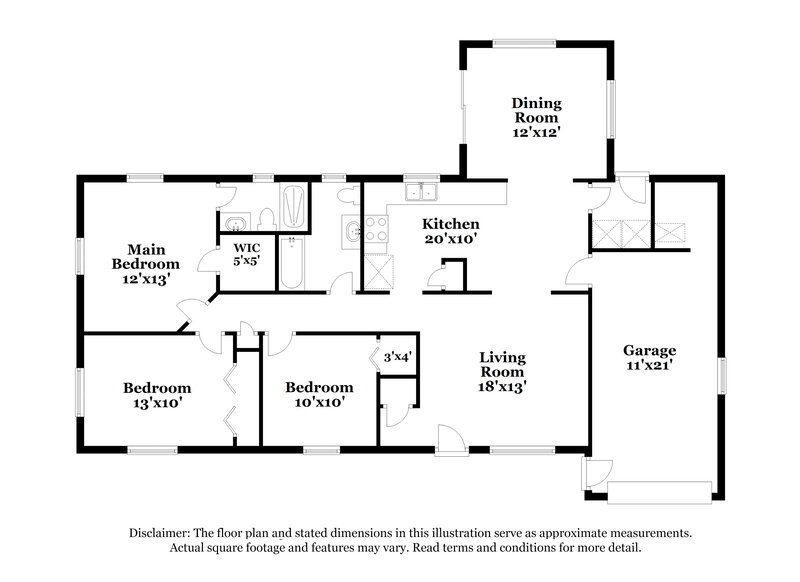1,870/Mo, 4415 Argentine Dr N Jacksonville, FL 32217 Floorplan View