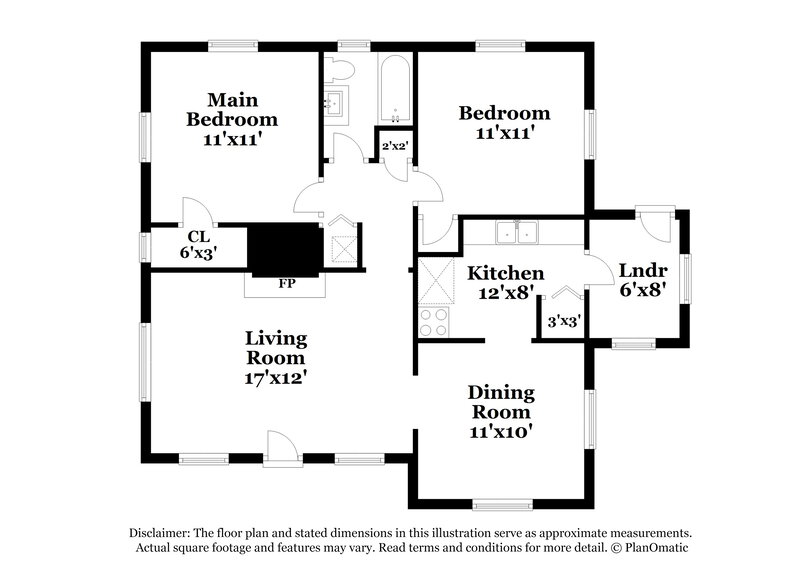 1,165/Mo, 511 W 46th St Jacksonville, FL 32208 Floor Plan View