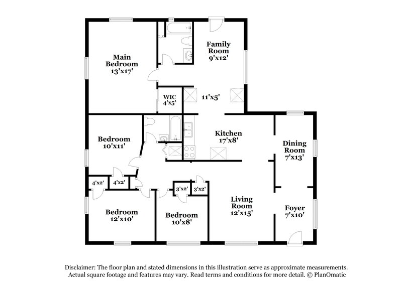 2,150/Mo, 5204 Mays Dr Jacksonville, FL 32209 Floor Plan View