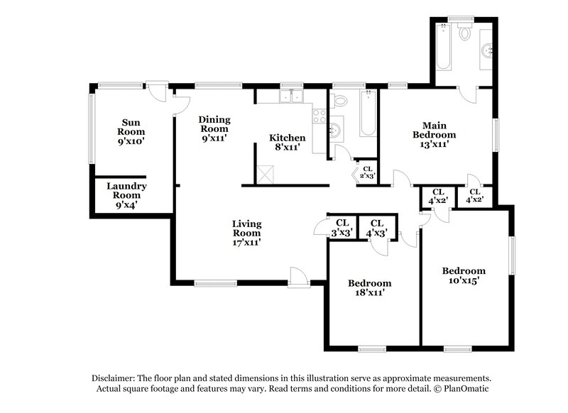 1,670/Mo, 6020 Woodside Dr Jacksonville, FL 32210 Floor Plan View