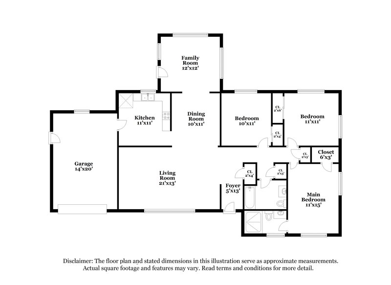 1,675/Mo, 6104 Harlow Blvd Jacksonville, FL 32210 Floorplan View