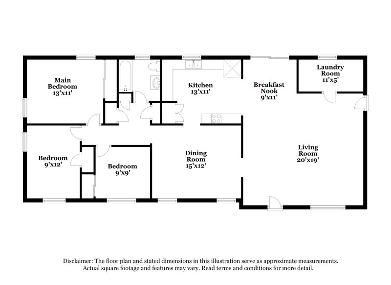 1,460/Mo, 6350 Pennant Dr W Jacksonville, FL 32244 Floor Plan View