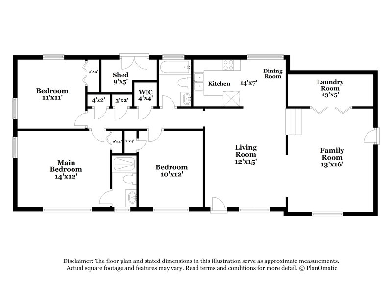 1,700/Mo, 6511 Burgundy Rd S Jacksonville, FL 32210 Floorplan View