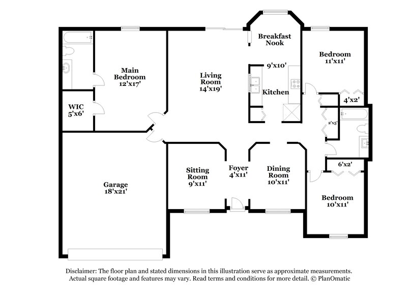 1,710/Mo, 6621 Delta Post Dr W Jacksonville, FL 32244 Floor Plan View