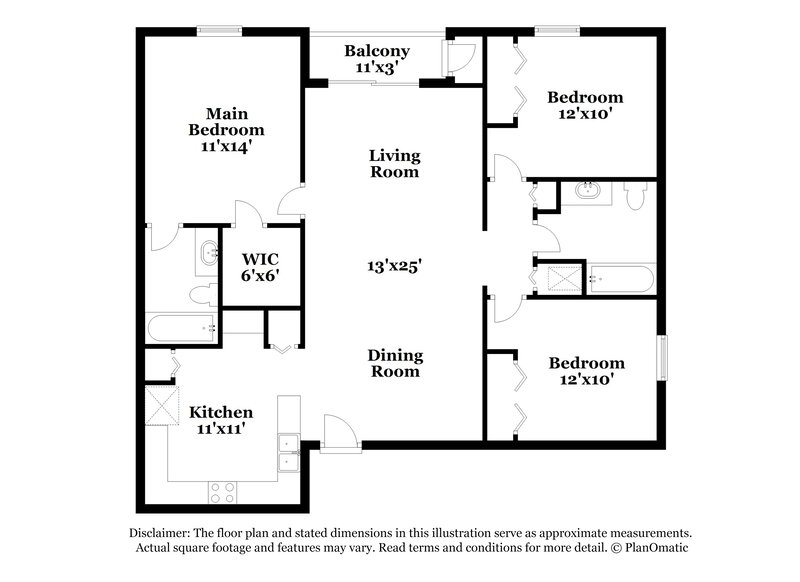 1,320/Mo, 6788 Manotak Oaks Dr Unit 202 Jacksonville, FL 32210 Floor Plan View