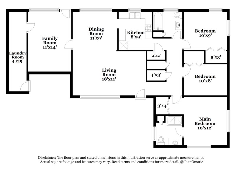 1,565/Mo, 6904 Cherbourg Ave S Jacksonville, FL 32205 Floor Plan View
