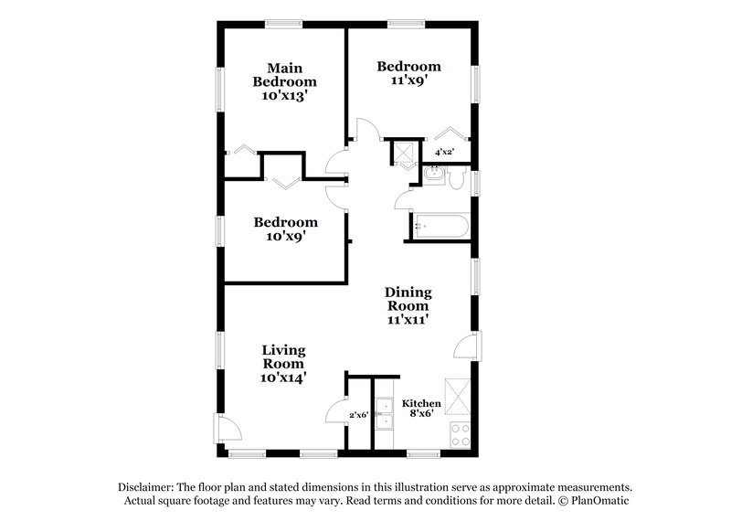 1,380/Mo, 7137 Pellias Rd Jacksonville, FL 32211 Floor Plan View