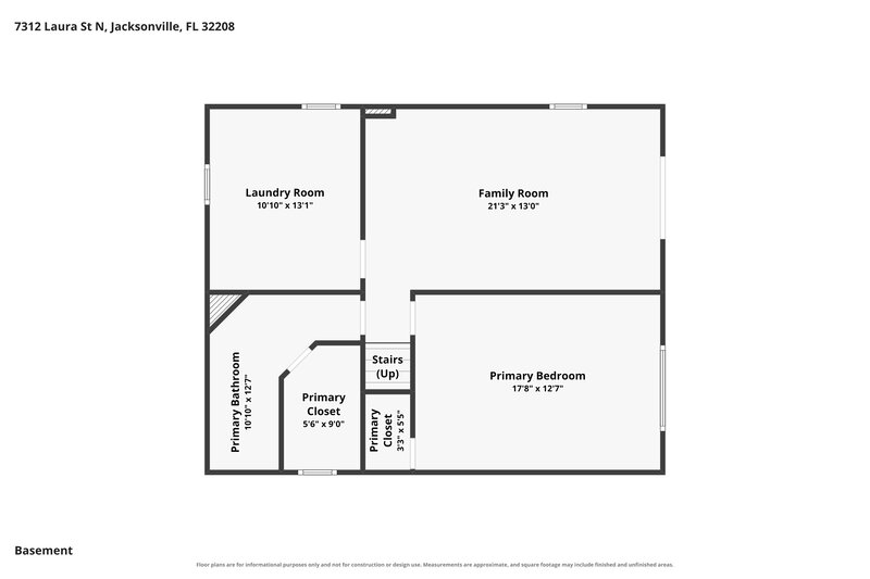 1,620/Mo, 7312 Laura St N Jacksonville, FL 32208 Floor Plan View 2