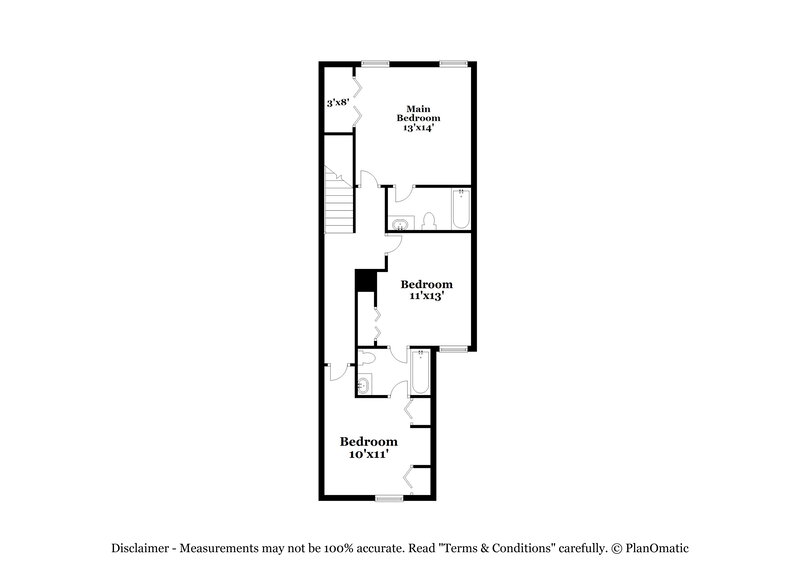 1,745/Mo, 7911 Melvin Rd Jacksonville, FL 32210 Floorplan View 2