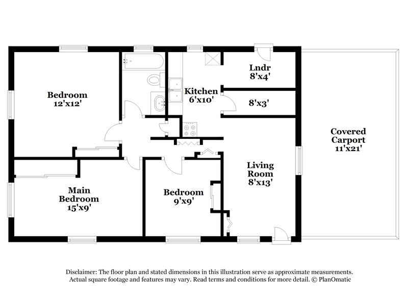 1,355/Mo, 8070 Jacques Dr Jacksonville, FL 32210 Floor Plan View