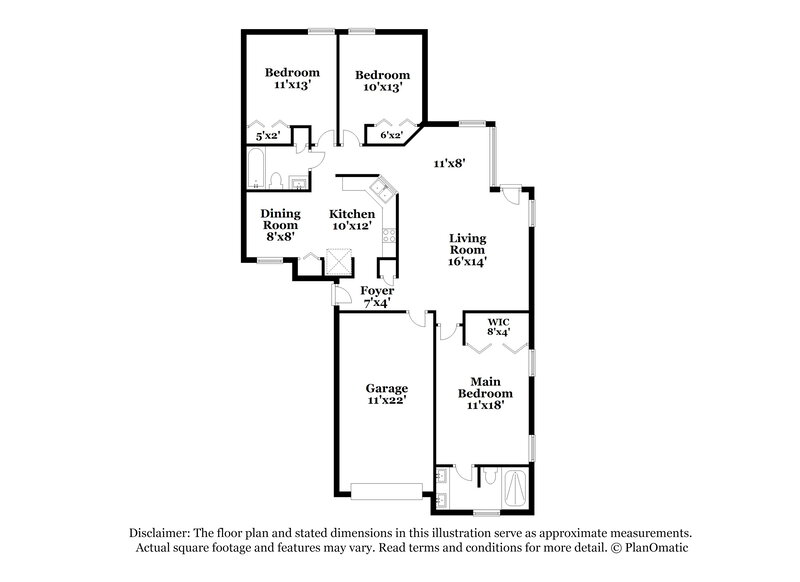 1,870/Mo, 309 Carriann Cove Trl W Jacksonville, FL 32225 Floor Plan View
