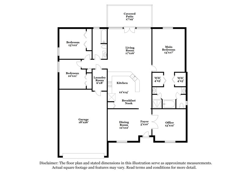 2,370/Mo, 808 Bucks Harbor Dr W Jacksonville, FL 32225 Floor Plan View