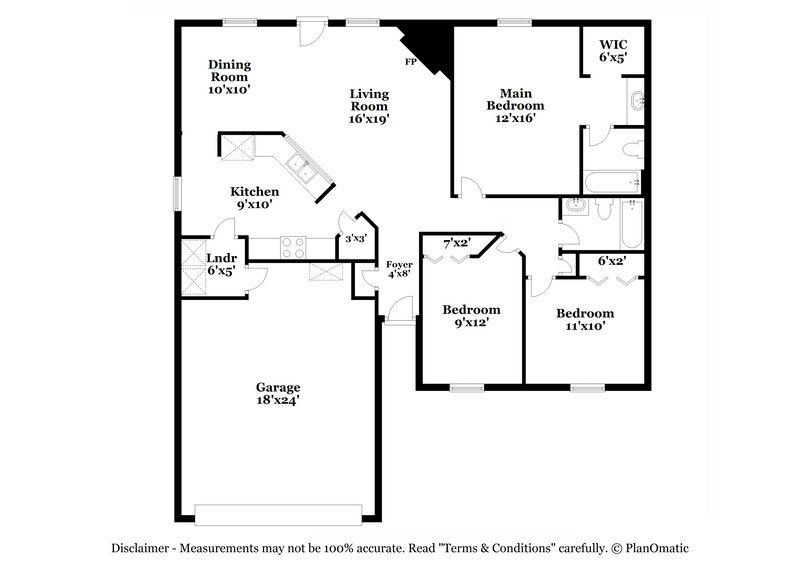 1,625/Mo, 7703 Enderby Ave E Jacksonville, FL 32244 Floor Plan View