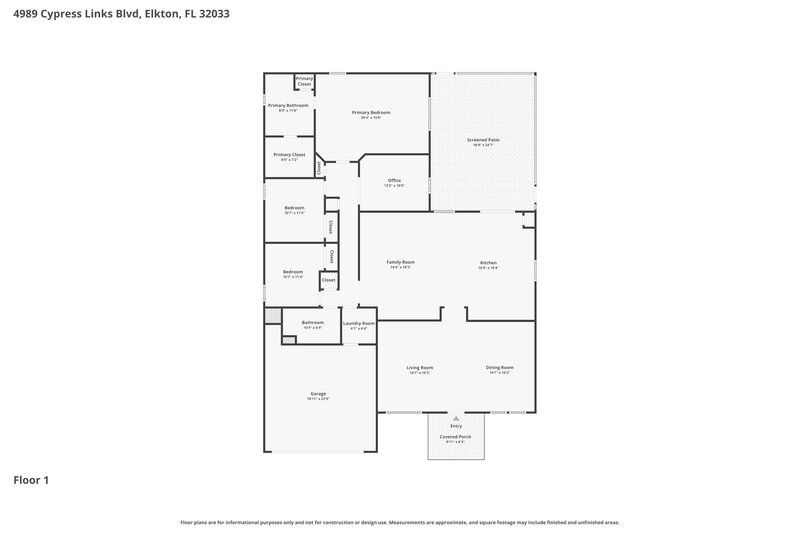 2,225/Mo, 4989 Cypress Links Blvd Elkton, FL 32033 Floorplan View