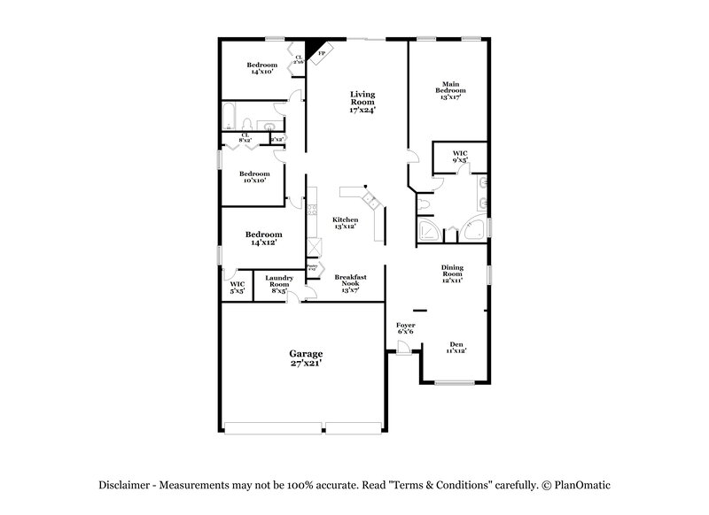 2,165/Mo, 14075 Golden Eagle Dr Jacksonville, FL 32226 Floorplan View