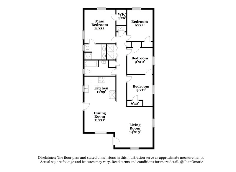 1,575/Mo, 5511 Redpoll Ave Jacksonville, FL 32219 Floor Plan View