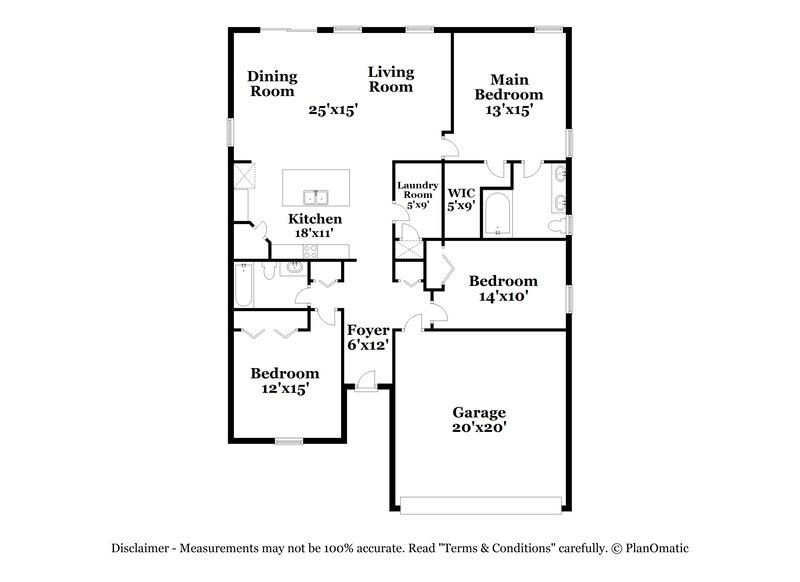 1,810/Mo, 8769 Oxfordshire Ave E Jacksonville, FL 32219 Floor Plan View
