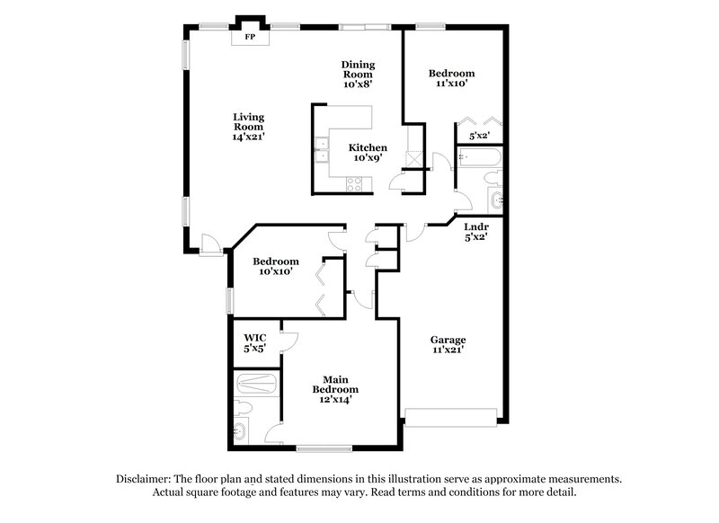 2,065/Mo, 1317 Cove Landing Dr Jacksonville, FL 32233 Floor Plan View