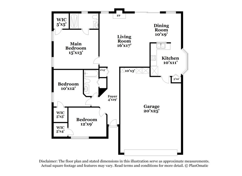 2,020/Mo, 8136 Honeysuckle Ln Jacksonville, FL 32244 Floor Plan View