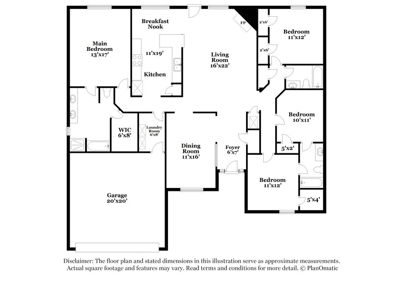 2,175/Mo, 2700 Taylor Hill Dr Jacksonville, FL 32221 Floor Plan View