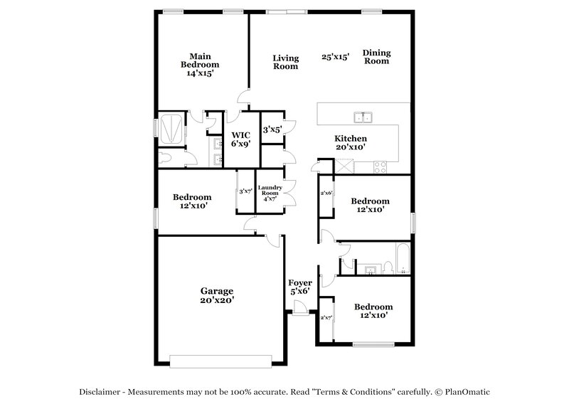 1,905/Mo, 1390 Sarahs Landing Dr Jacksonville, FL 32221 Floor Plan View