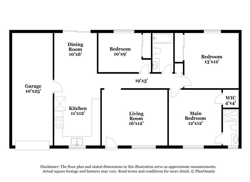 1,765/Mo, 4249 Beacon Tree Ct Jacksonville, FL 32257 Floor Plan View