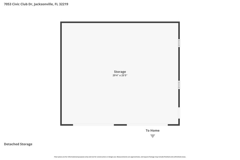 2,160/Mo, 7053 Civic Club Dr Jacksonville, FL 32219 Floor Plan View