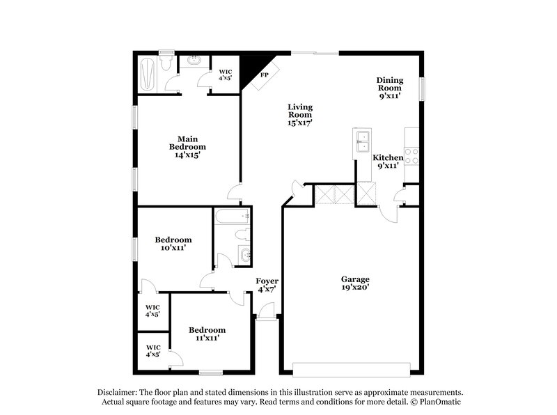 1,840/Mo, 636 Morning Mist Way Orange Park, FL 32073 Floorplan View