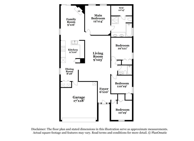 1,970/Mo, 1846 Dartmouth Dr Middleburg, FL 32068 Floor Plan View