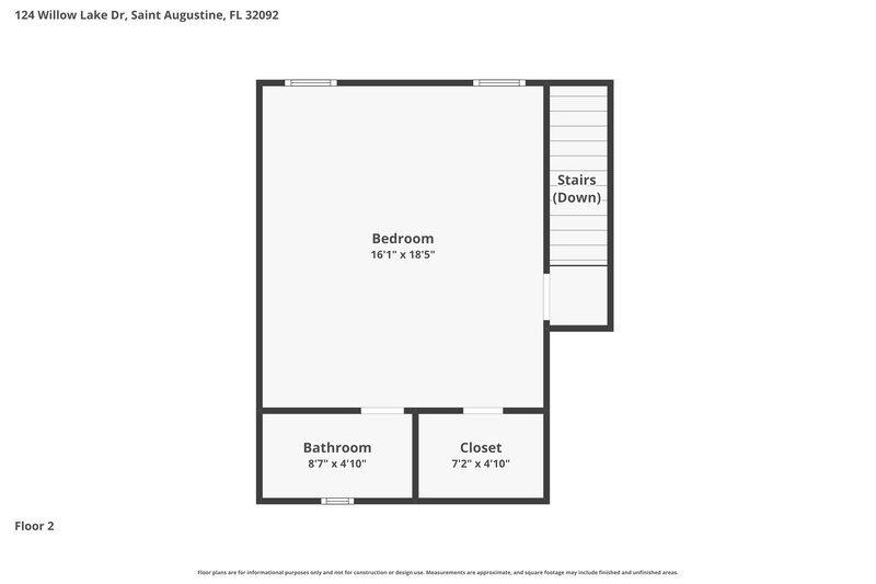 2,980/Mo, 124 Willow Lake Dr Saint Augustine, FL 32092 Floor Plan View 2