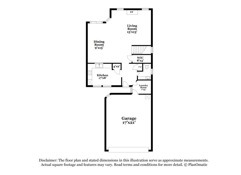 1,975/Mo, 7849 Moss Pointe Trl W Jacksonville, FL 32244 Floorplan View