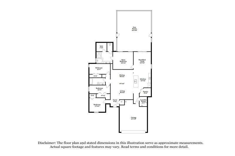 2,350/Mo, 15732 Tisons Bluff Rd Jacksonville, FL 32218 Floorplan View
