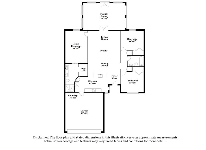 2,265/Mo, 2623 Cobblestone Forest Cir E Jacksonville, FL 32225 Floor Plan View