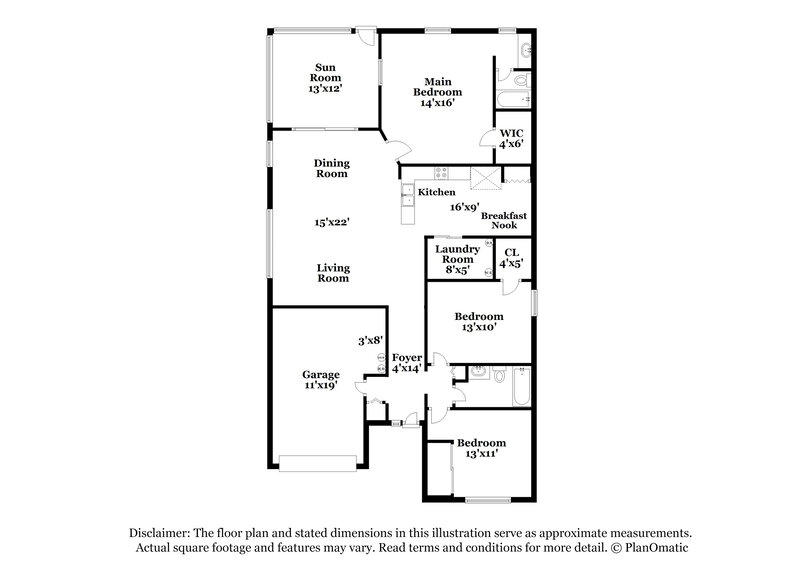 2,045/Mo, 1120 Creeks Ridge Rd Jacksonville, FL 32225 Floorplan View