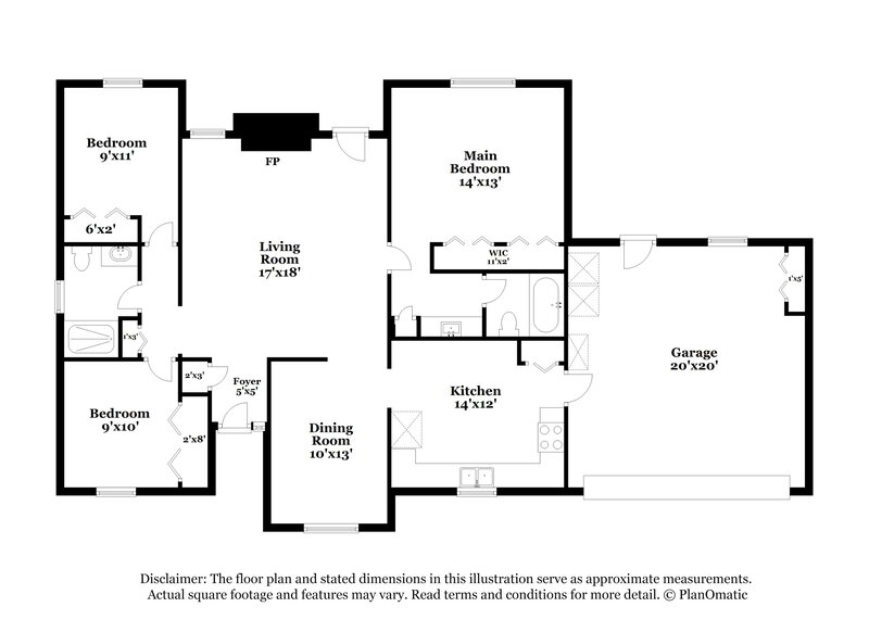 1,900/Mo, 1350 Pawnee St Orange Park, FL 32065 Floor Plan View