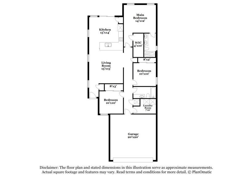 2,205/Mo, 14752 Bartram Creek Blvd Jacksonville, FL 32259 Floor Plan View