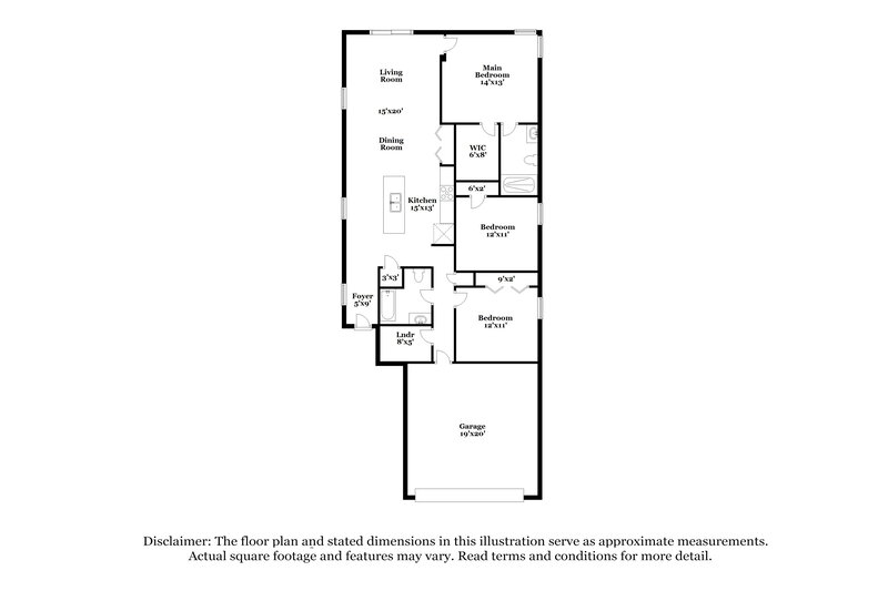 1,690/Mo, 2543 Bear Creek Way Green Cove Springs, FL 32043 Floor Plan View