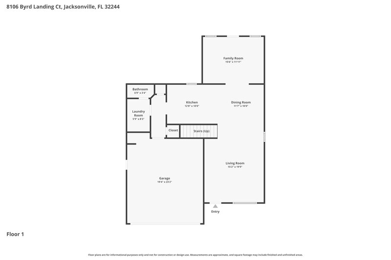 2,315/Mo, 8106 Byrd Landing Ct Jacksonville, FL 32244 Floor Plan View