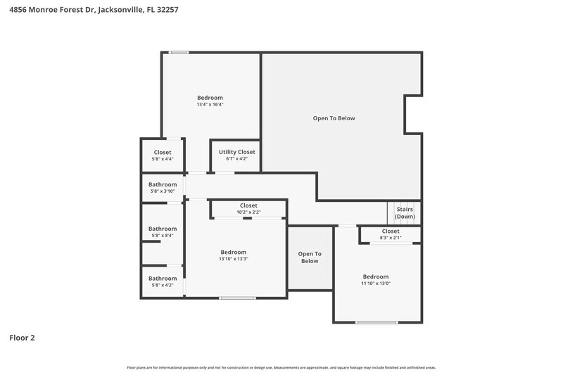 3,275/Mo, 4856 Monroe Forest Dr Jacksonville, FL 32257 Floor Plan View 2