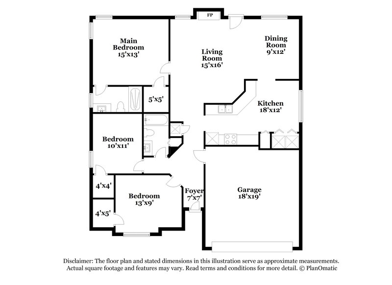 1,800/Mo, 8431 Moss Pointe Trl N Jacksonville, FL 32244 Floor Plan View