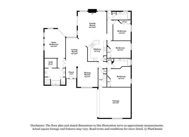 2,670/Mo, 672 Mandy Oaks Dr Jacksonville, FL 32220 Floor Plan View