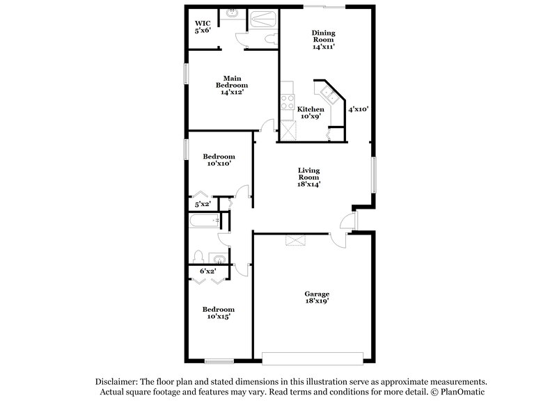 1,585/Mo, 2167 Wiley Oaks Ln Jacksonville, FL 32210 Floorplan View