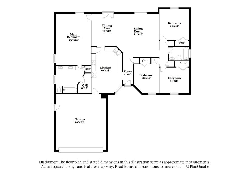 1,780/Mo, 571 Charles Pinckney St Orange Park, FL 32073 Floor Plan View