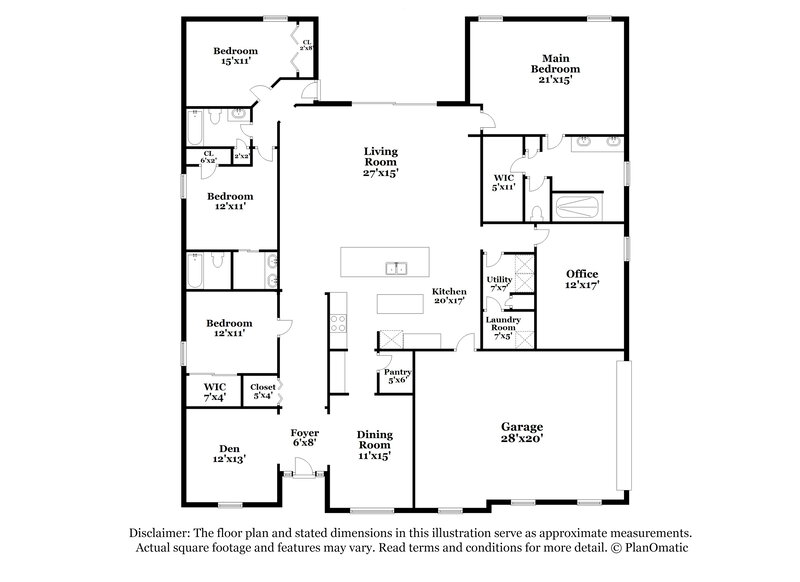 3,660/Mo, 11541 Paceys Pond Cir Jacksonville, FL 32222 Floor Plan View